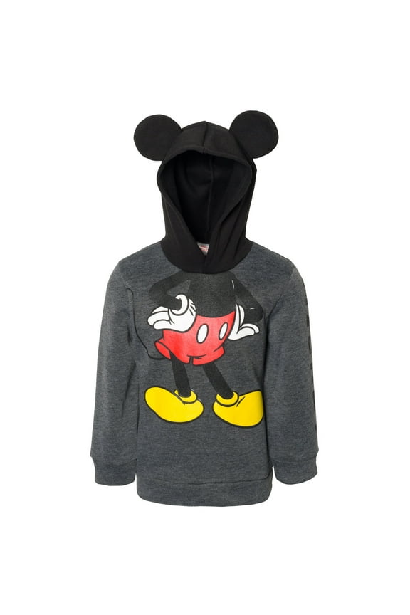 Mickey Mouse Toddler Boys Fleece Cosplay Pullover Hoodie Toddler to Big Kid
