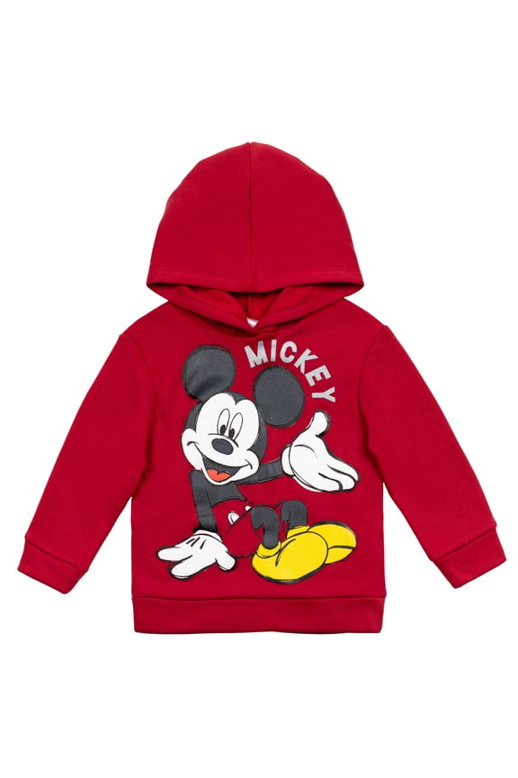 Mickey Mouse Toddler Boys Fleece Pullover Hoodie Infant to Little Kid