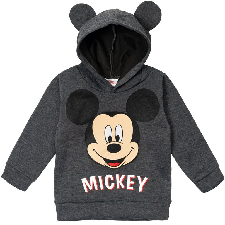 Disney Mickey Mouse Toddler Boys Fleece Pullover Hoodie Toddler to Little Kid