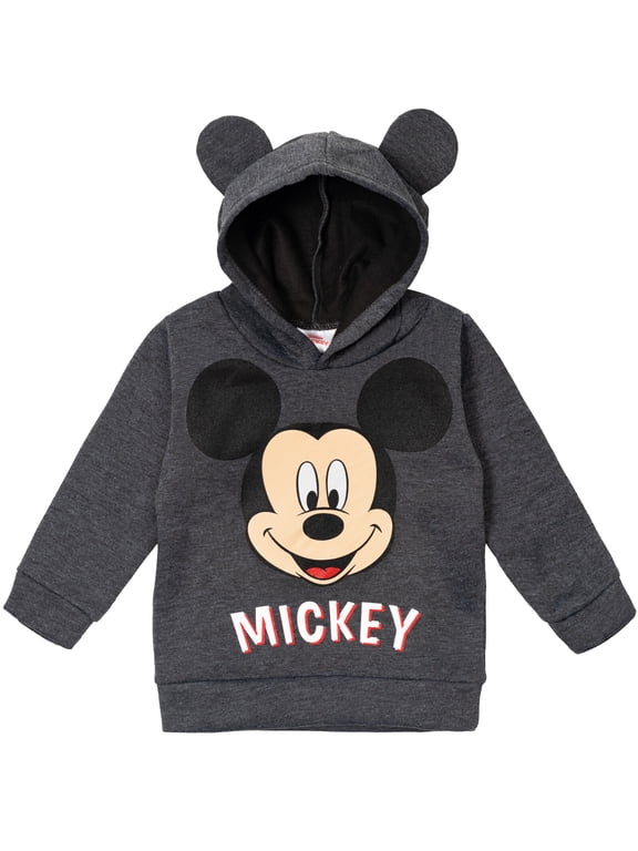 Mickey Mouse Toddler Boys Fleece Pullover Hoodie Toddler to Little Kid
