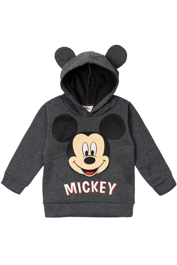 Mickey Mouse Toddler Boys Fleece Pullover Hoodie Toddler to Little Kid