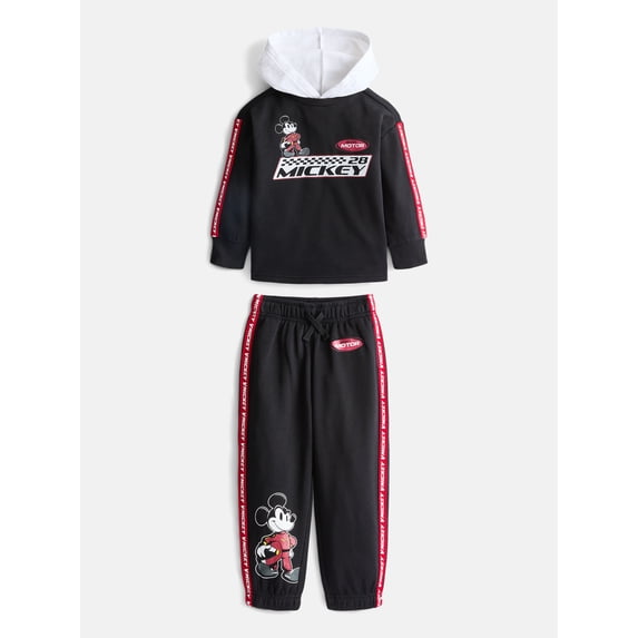 Disney Mickey Mouse Toddler Boys Hoodie and Joggers Set, 2 Piece, Sizes 12M-5T