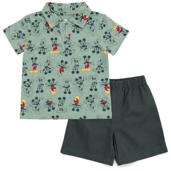 Disney Mickey Mouse Toddler Boys Polo Shirt and Shorts 3T