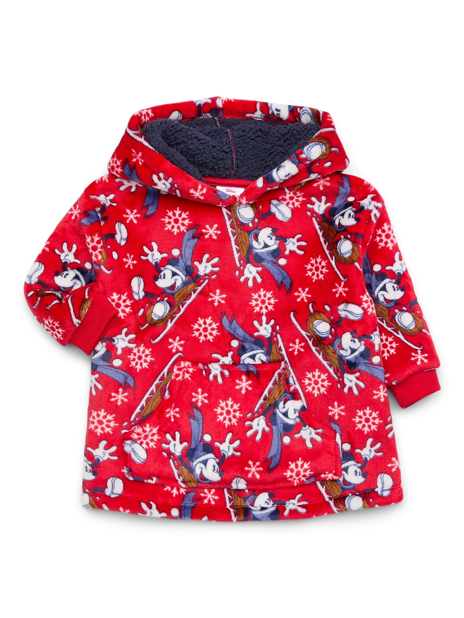 Disney Mickey Mouse Toddler Boys Super Soft Snugit Hoodie, Sizes 12 Months-5T