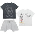 thumbnail image 1 of Disney Mickey Mouse Toddler Boys T-Shirt and Shorts Outfit Set Grey / Oatmeal 5T, 1 of 5