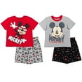 thumbnail image 1 of Disney Mickey Mouse Toddler Boys T-Shirts and French Terry Shorts Infant to Little Kid, 1 of 5