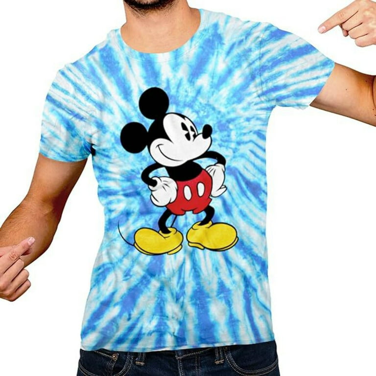 Disney Mickey Mouse Tones Camiseta Camisa para Hombre Adulto Men T Shirt Graphic Tee Tshirt for Adult Tee Clothing Extra Large Disneyland World Tie