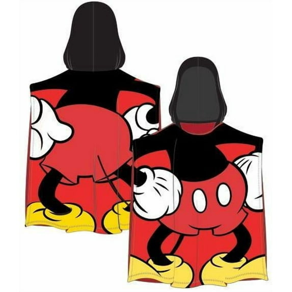 Disney Mickey Mouse Pose Youth Hooded Poncho Towel