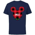 thumbnail image 1 of Disney Mickey Mouse UNCLE Holiday Family - Short Sleeve Cotton T-Shirt for Adults - Customized-Navy, 1 of 5