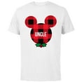 thumbnail image 1 of Disney Mickey Mouse UNCLE Holiday Family - Short Sleeve Cotton T-Shirt for Adults - Customized-White, 1 of 5