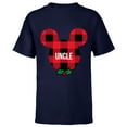 thumbnail image 1 of Disney Mickey Mouse UNCLE Holiday Family - Short Sleeve T-Shirt for Kids - Customized-Navy, 1 of 5