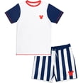 thumbnail image 1 of Disney Mickey Mouse UPF 50+ Rash Guard Swim Trunks Outfit Set Adult, 1 of 5
