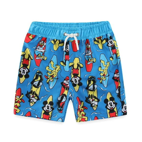 Disney Mickey Mouse UPF 50+ Swim Trunks Bathing Suit (Boys), Sizes 2T-6
