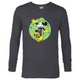 thumbnail image 1 of Disney Mickey Mouse Unicycle Mardi Gras Carnival Holiday - Long Sleeve T-Shirt for Men - Customized-Charcoal Heather, 1 of 5