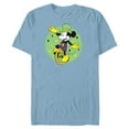 thumbnail image 1 of Disney Mickey Mouse Unicycle Mardi Gras Carnival Holiday - Short Sleeve Blended T-Shirt for Adults - Customized-Ocean Blue, 1 of 5