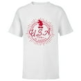 thumbnail image 1 of Disney Mickey Mouse United States of America 1776 - Short Sleeve T-Shirt for Kids - Customized-White, 1 of 5