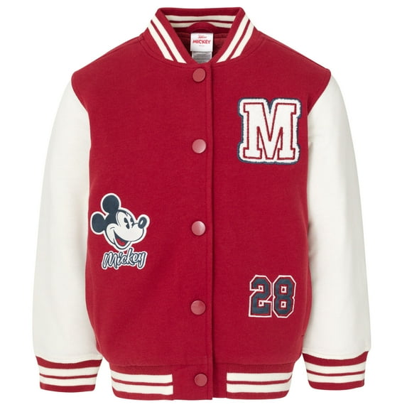 Disney Mickey Mouse Varsity Bomber Jacket Toddler to Big Kid