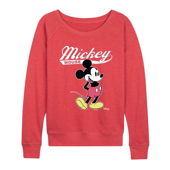 Disney - Mickey Mouse Varsity - Women's French Terry Long Sleeve Pullover
