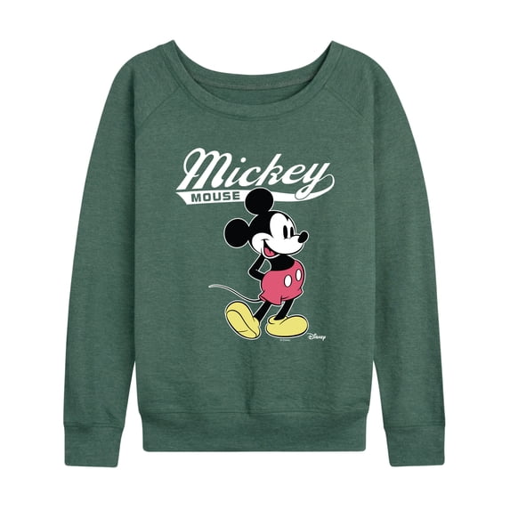 Disney - Mickey Mouse Varsity - Women's French Terry Long Sleeve Pullover