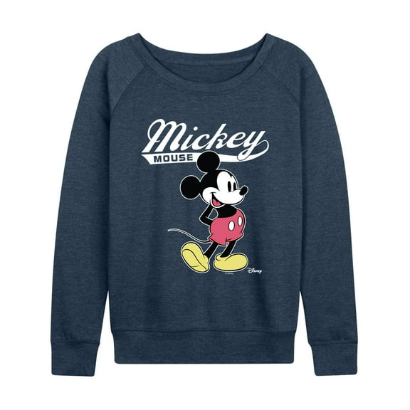 Disney - Mickey Mouse Varsity - Women's French Terry Long Sleeve Pullover