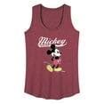 thumbnail image 1 of Disney - Mickey Mouse Varsity - Women's Racerback Graphic Tank, 1 of 3