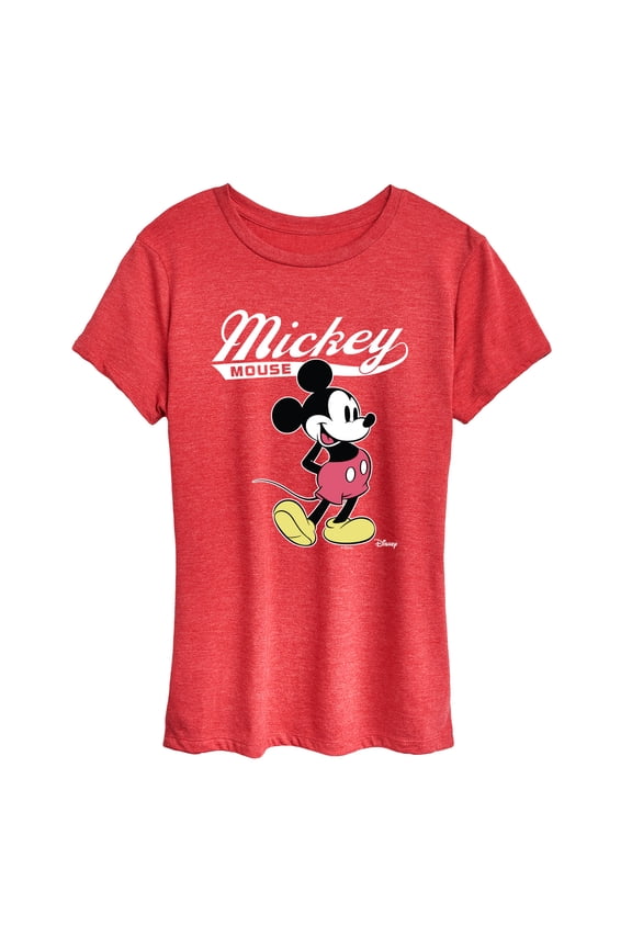 - Mickey Mouse Varsity - Women's Short Sleeve Graphic T-Shirt