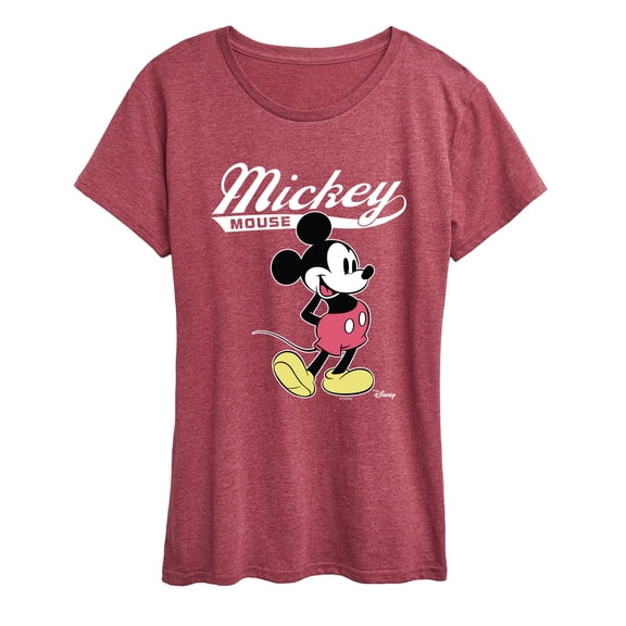 Disney - Mickey Mouse Varsity - Women's Short Sleeve Graphic T-Shirt