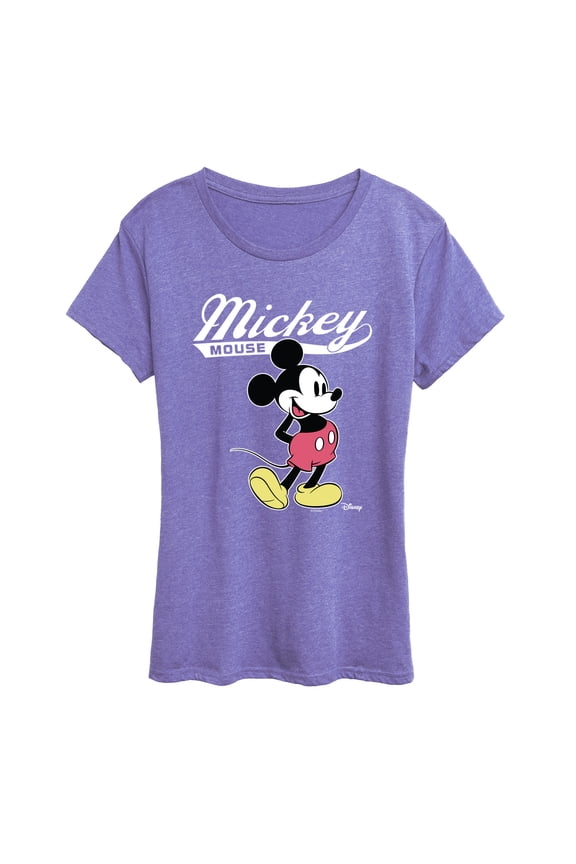 - Mickey Mouse Varsity - Women's Short Sleeve Graphic T-Shirt