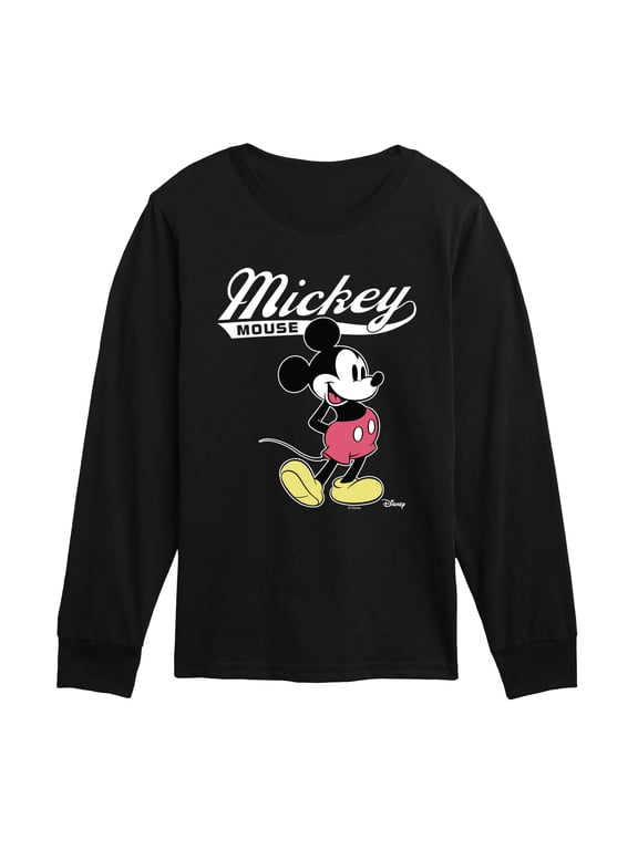 - Mickey Mouse Varsity Boys' Long Sleeve Graphic T-Shirt
