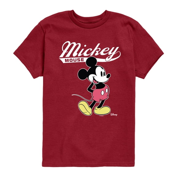 Disney - Mickey Mouse Varsity - Youth Boys Short Sleeve Graphic T-Shirt