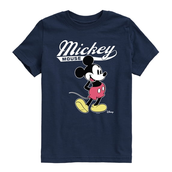 Disney - Mickey Mouse Varsity - Youth Boys Short Sleeve Graphic T-Shirt