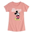 thumbnail image 1 of Disney - Mickey Mouse Varsity - Youth Girls Fitted Short Sleeve T-Shirt, 1 of 4