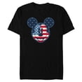 thumbnail image 1 of Disney Mickey Mouse Vintage Americana Fourth of July - Short Sleeve Blended T-Shirt for Adults - Customized-Black, 1 of 5