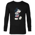 thumbnail image 1 of Disney Mickey Mouse Vintage Americana - Long Sleeve T-Shirt for Men - Customized-Black, 1 of 5