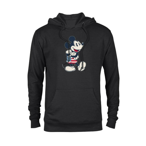 Disney Mickey Mouse Vintage Americana - Pullover Hoodie for Adults - Customized-Black