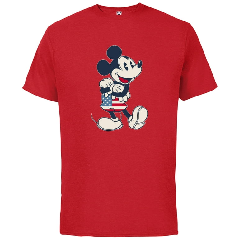Disney Mickey Mouse Vintage Americana Short Sleeve Cotton T