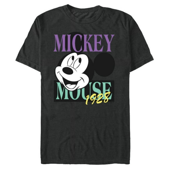 Disney Mickey Mouse Vintage Classics 1928 Retro - Short Sleeve Blended T-Shirt for Adults - Customized-Dark Heather