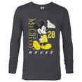 thumbnail image 1 of Disney Mickey Mouse Vintage Classics 28 Black & Yellow - Long Sleeve T-Shirt for Men - Customized-Charcoal Heather, 1 of 5