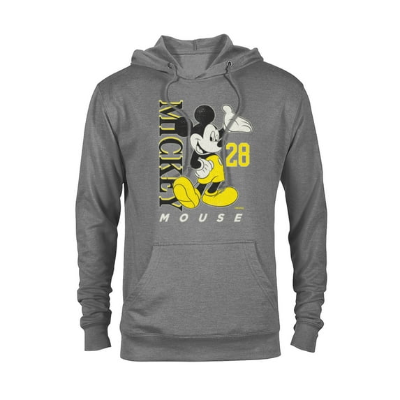 Disney Mickey Mouse Vintage Classics 28 Black & Yellow - Pullover Hoodie for Adults - Customized-Athletic Heather