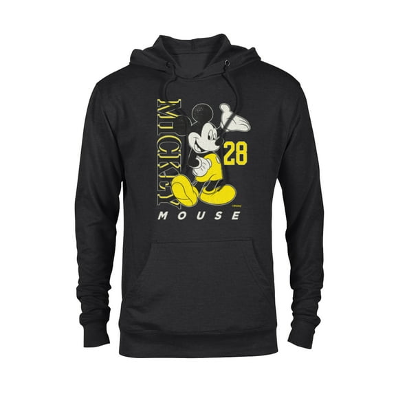 Disney Mickey Mouse Vintage Classics 28 Black & Yellow - Pullover Hoodie for Adults - Customized-Black