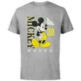 thumbnail image 1 of Disney Mickey Mouse Vintage Classics 28 Black & Yellow - Short Sleeve Cotton T-Shirt for Adults - Customized-Athletic Heather, 1 of 5
