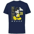 thumbnail image 1 of Disney Mickey Mouse Vintage Classics 28 Black & Yellow - Short Sleeve Cotton T-Shirt for Adults - Customized-Navy, 1 of 5
