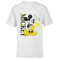 thumbnail image 1 of Disney Mickey Mouse Vintage Classics 28 Black & Yellow - Short Sleeve T-Shirt for Kids - Customized-White, 1 of 5