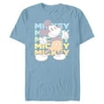 thumbnail image 1 of Disney Mickey Mouse Vintage Classics Thumbs-Up Retro Fade - Short Sleeve Blended T-Shirt for Adults - Customized-Ocean Blue, 1 of 5