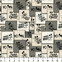 Disney Mickey Mouse Vintage Mosaic Cotton Fabric (1 yard)