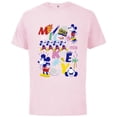 thumbnail image 1 of Disney Mickey Mouse Vintage Never Bored - Short Sleeve Cotton T-Shirt for Adults - Customized-Soft Pink, 1 of 5