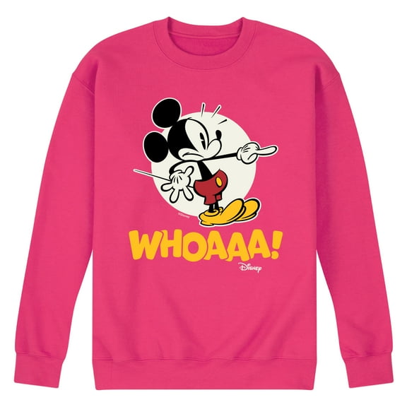 Disney - Mickey Mouse - WHOAAA! - Men's Crew Neck Fleece Pullover