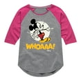 thumbnail image 1 of Disney - Mickey Mouse - WHOAAA! - Toddler & Youth Girls Raglan Graphic T-Shirt, 1 of 5