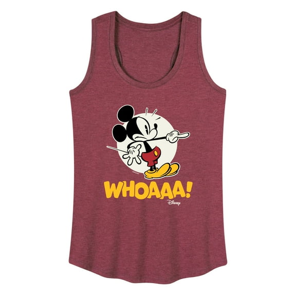 Disney - Mickey Mouse - WHOAAA! - Women's Racerback Tank Top