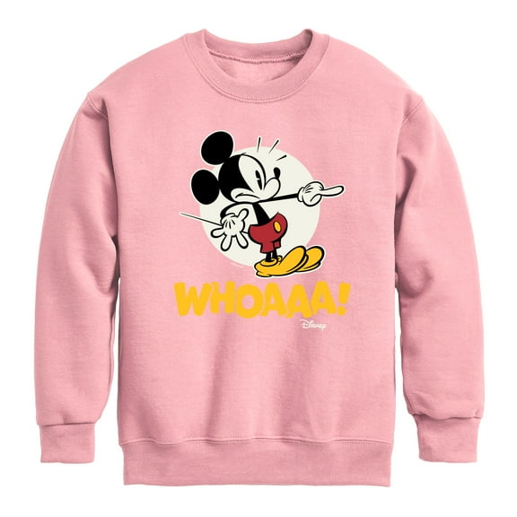 Disney - Mickey Mouse - WHOAAA! - Youth Crewneck Fleece Sweatshirt